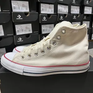 Converse Women's Cream and White Trainers thumbnail 4