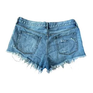 WE THE FREE People Loving Good Vibrations Cut Off Denim Shorts Distressed Sz 31 thumbnail 6