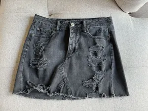 Distressed American Eagle Jean Skirt thumbnail 1
