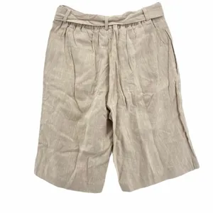 Coldwater Creek‎ Linen Belted Wide Leg Long Shorts thumbnail 2