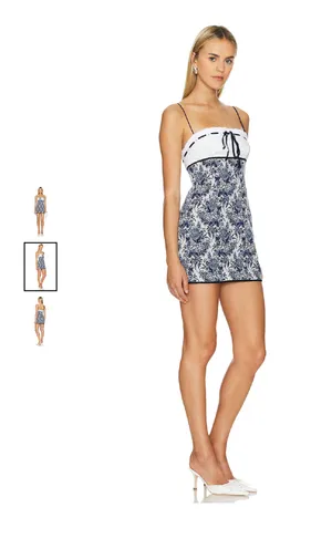 Zahra Mini Dress Revolve Blue Size M thumbnail 2