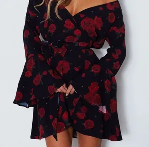 White Fox - Starry Night Dress Russian Rose Black thumbnail 1