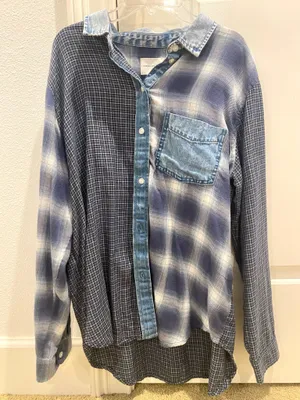 American Eagle Plaid Flannel thumbnail 1