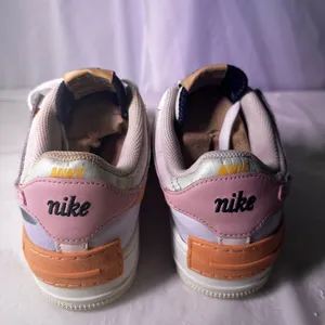Nike Women's Air Force 1 Shadow - Cream and Pink thumbnail 9