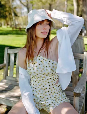 NWT $170 Anthropologie x Hutch Yellow Motif Ditsy Floral Seaside Romper 6 thumbnail 1