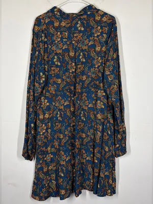 NWT Natural Life Floral Paisley Mini Dress Size XL thumbnail 3