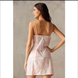 Storia Pink Patchwork Mini Dress thumbnail 2