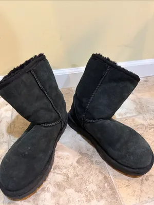 Women’s UGG Faux Fur Lined Winter Boots Black thumbnail 2