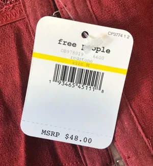 Free People She’s Fancy Brami Redstone New Medium thumbnail 5
