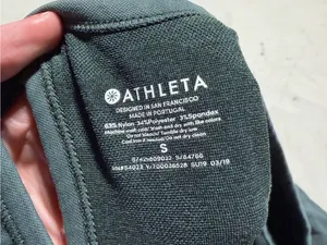 Athleta Racerback Tank Top Dark Green Camo small thumbnail 3