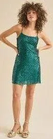 Altar'd State Green Sequin Dress thumbnail 2