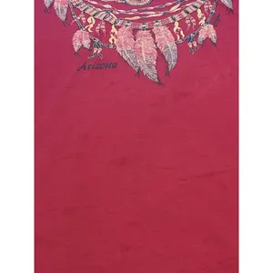 Vintage Womens XL Best Fruit Of The Loom Pink Western Aztec Arizona‎ T-Shirt thumbnail 8