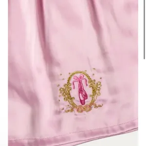 Pink Ballet Satin Shorts with Embroidery Small thumbnail 2