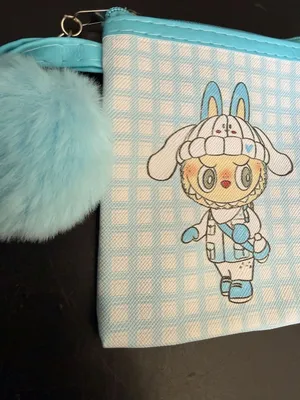 Baby Three Side Purse Blue Gingham Lolita Style Small Crossbody Bag thumbnail 2