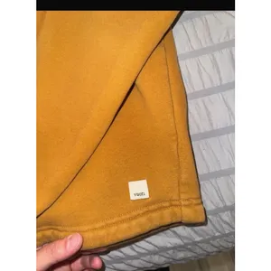 Vuori Womens Large Restore Sweatshirt Drawstring Gold Camel Relaxed Oversized thumbnail 11