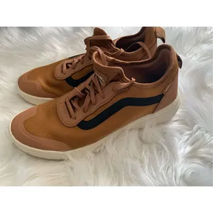 Vans unisex brown/orange sneakers men’s 9.5 and women’s 11 thumbnail 2