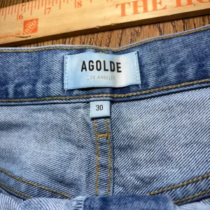AGOLDE 90's‎ High Rise Loose Fit Distressed Jeans Light Wash Blue Size 30 Grunge thumbnail 2