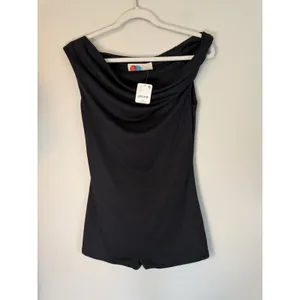 Free People Beach Marren Romper Playsuit Black Sz S NWT $58 thumbnail 2
