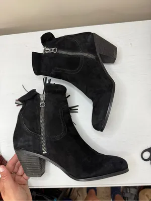 Sam Edelman Women's Louie Boot Roll Down Fringe sz 11 thumbnail 8