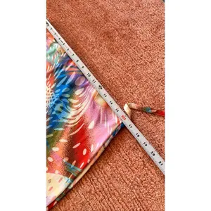 ASOS Design Printed Satin Scarf Top Size US 14 Multicolor Y2K thumbnail 7
