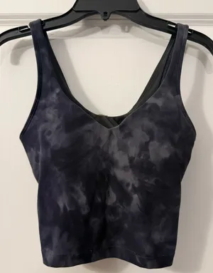 Lululemon Diamond Dye Pitch Grey Graphite Grey align tank thumbnail 1