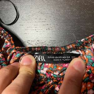 Zara Multicolor Floral Smocked Blouse thumbnail 2
