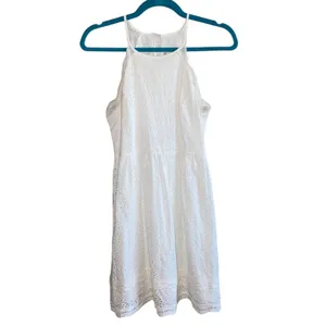 Altar'd State White‎ Eyelet Lace Dress Small Boho Cottagecore Mini thumbnail 2