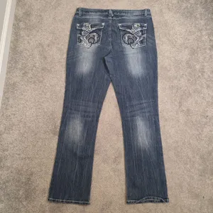 Revolt Jeans Y2K Women 12 Western Embroidered Country Rodeo Bedazzle Jeweled thumbnail 5