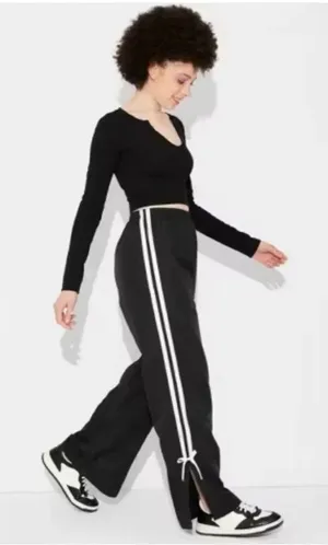 Wild Fable Ribbon Stripe Track Pants Size Medium thumbnail 1