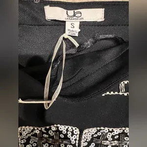 NWT Ya Los Angeles Beaded Black Mini Skirt NWT Size small thumbnail 3