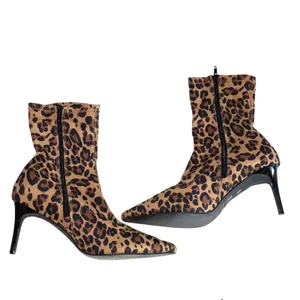 Mix‎ No. 6 Cadaoria Leopard Print Ankle Boots Size 8 thumbnail 2