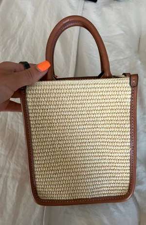 H&M Wicker Purse thumbnail 1