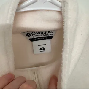 NWT Columbia White Fleece Vest thumbnail 4