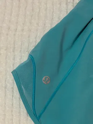 Electric Turquoise Lululemon Hottie Hot Shorts, Size 4, Length 4, Low Wasted. thumbnail 6
