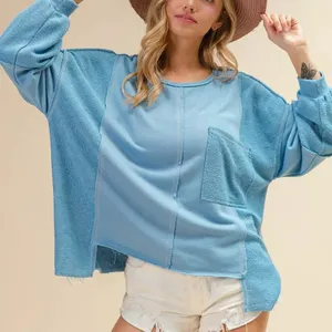 BiBi Oversized Pocket‎ Front Sweatshirt Size L thumbnail 2