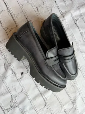 The Free People Decker Platform Penny Loafers 38.5 Grunge PreppyWhimsigoth thumbnail 2