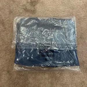 Parke Denim and White Fleece Mockneck Navy Varsity Sweatshirt thumbnail 6