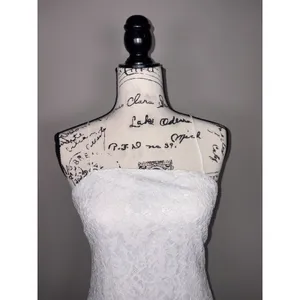 Trixxi White Lace Mini Dress Womens Size Small Spaghetti Strap Sleeveless Party thumbnail 4