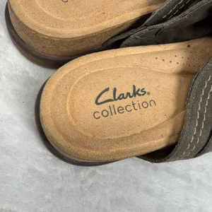 Clarks‎ Collection Brown Suede Mules Ultimate Comfort Clogs Womens 7M 26168507 thumbnail 2