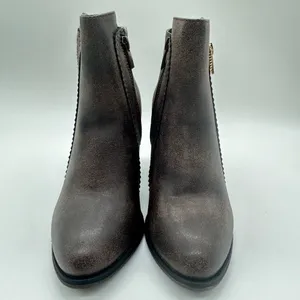 Forever Boots Womens 6 Brown Camila-65 Block Heel Ankle‎ Booties NEW thumbnail 4