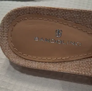 NEW Bandolino Natural Woven Straw Weave Deedee Slide Sandals Women's size 7.5 thumbnail 3