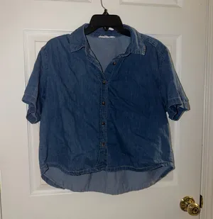 Jane and Delancey Denim top thumbnail 1