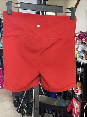 Women's Yogalicious Red Athletic Shorts Size S thumbnail 2