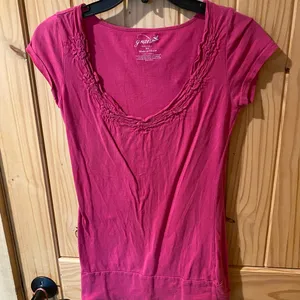 Grane Fuchsia Short Sleeve Top Pink Size M thumbnail 1