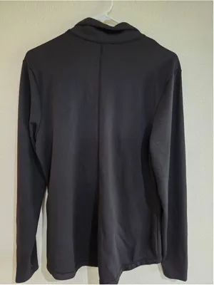 Apana Women’s L Black Athletic Full Zip Jacket 2 Pocket Good used condition. Bl thumbnail 2