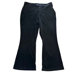 UNIVERSAL STANDARD NWT Farrah Velvet Flare Pants Womens 16 Black Bootcut Holiday thumbnail 3
