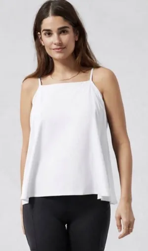 Athleta Hayes Pleated Tank Top Women’s Size S NWT Bright White thumbnail 1