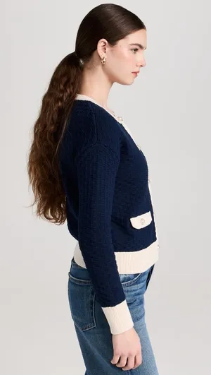 525 contrast trim trophy cardigan  thumbnail 2