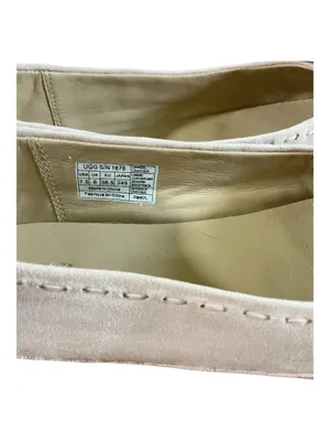 UGG Australia Suede Leather Bow Ballet Flats Cream cream Women's Size 7.5 thumbnail 4