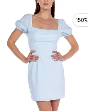 B Darlin Blue Mini Dress thumbnail 3